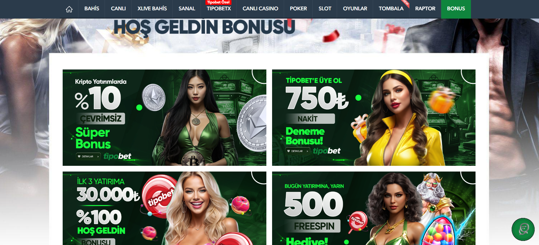 Tipobet Bonusları