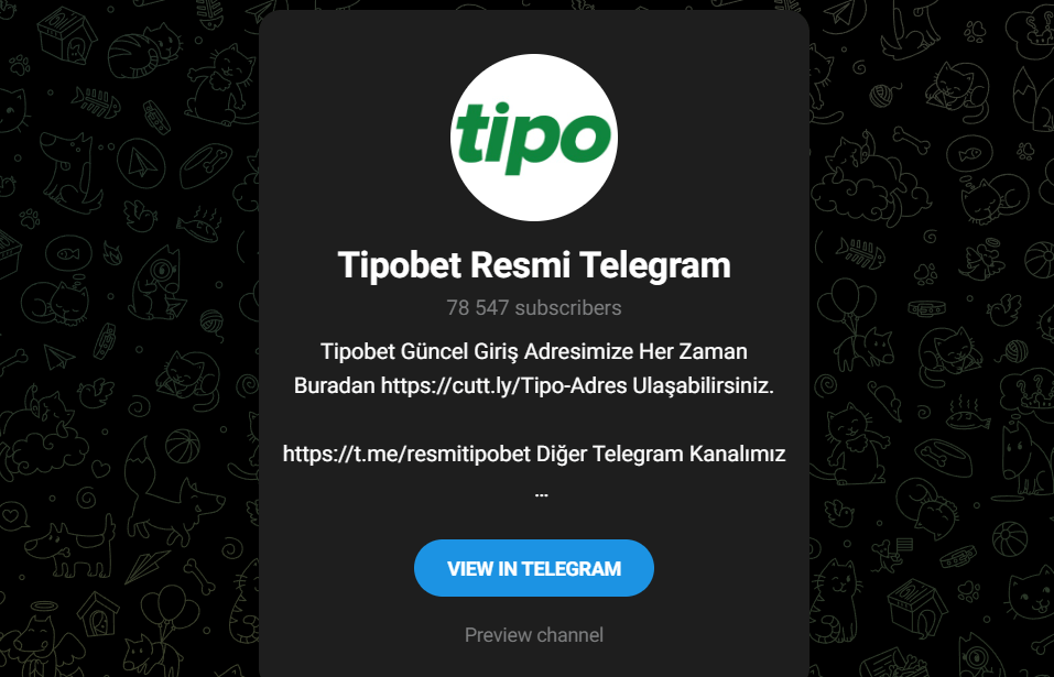 Tipobet Resmi Telegram Bağlantısı
