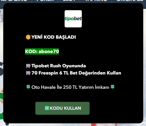 Tipobet Yeni Bonus Kodu